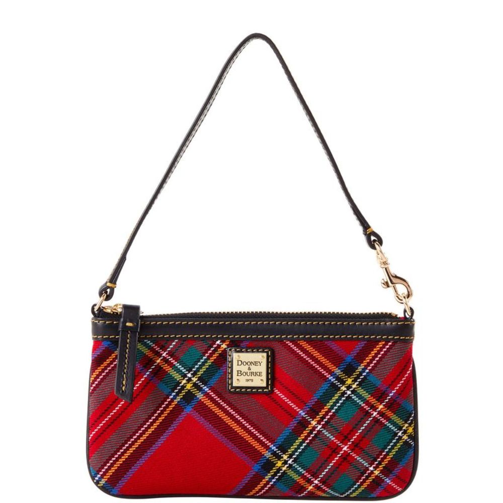 Dooney & Bourke Tartan Large Slim Wristlet - Red